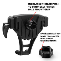 Navigation Phone Mount with Offset Base for Harley Davidson and Honda Gold Wing