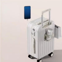 2 Pieces 20 Inch Carry-on Suitcase Scratch-Resistant Hardside Carry-on Luggage