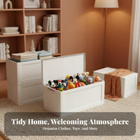 foldable Framed Organizer Foldable Clothing Container Sturdy Frame for Garage