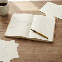 A4/A5 Kraft Paper Notebook Set, Blank/Lined Pages, Thick 256-Page Journal for Students and Artists