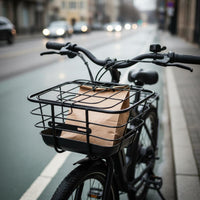 Front Bike Basket Slotted Holes Bike Wire Basket Rounded Corners