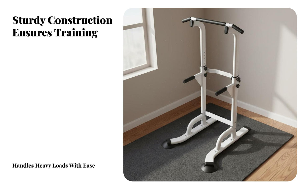 Heavy-Duty Steel Construction Pull up and Station Full Body Workout Pull up Station Stable Design Multi-Function Strength Training Station Non-Slip Grips for Adults, Women, Teens, Indoor, Living Room, Garage