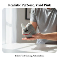 Easy to Wear Pig Nose Mask Lightweight Cosplay Pig Nose Elastic Strap for Adults, Cosplayers, Halloween, Stage Performances