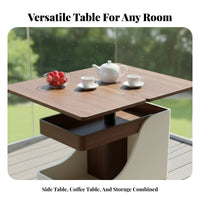C-Shaped Rolling Desk Space-Saving End Table Height Adjustable Easy Assembly for Small Apartment Dwellers, Students