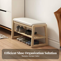 paded Shoe Storage Bench Easy Assembly paded Shoe Organizer for Families