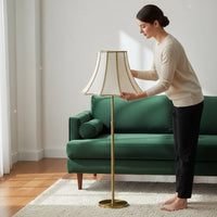 Wavy Cloth Shade Decorative Handmade Lamp Shade Tailored Fit for Hotel Lobby