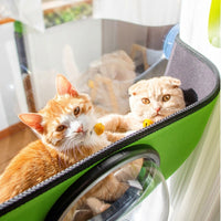 Cat Bed Window Perch, EVA Material Window Sill Cat Bed with Bubble View, Strong Suction Cups Cat Hammock for Sunbathing Indoor Pet Sleeping Seat