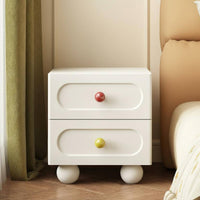 2-Drawer Nightstand clean contemporary Design Bedside Drawer Unit Colorful choices