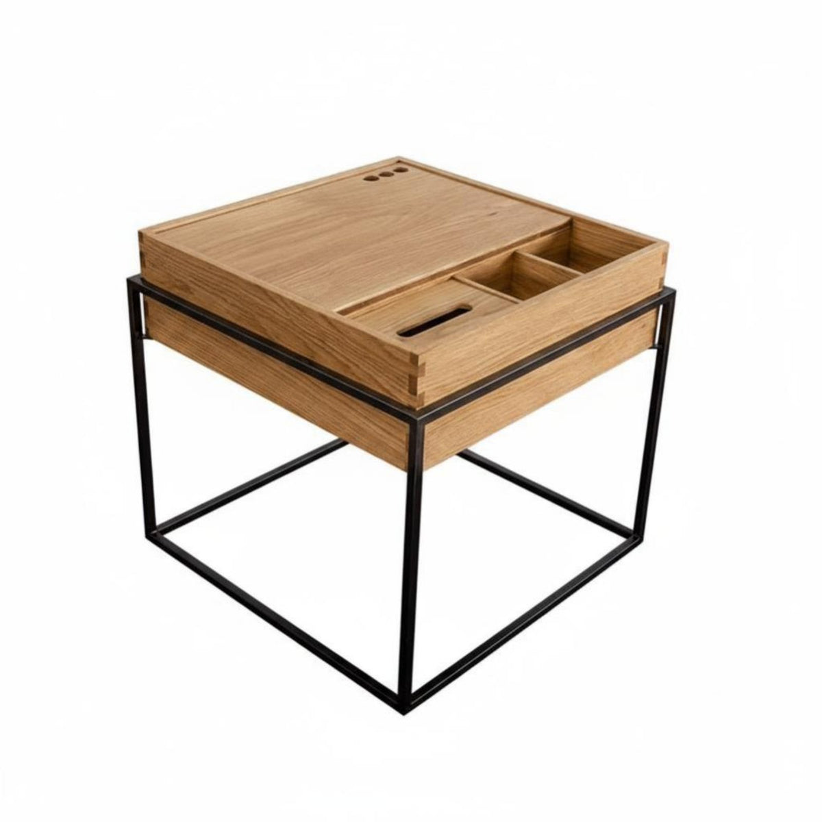 Bedside Storage Cabinet Nordic look Single-Drawer End Table Minimalist Design Sturdy Construction for Homeowners, Adults, Hotel