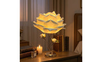 Floral Table Lamp Decorative Flower Table Lamp Floral Desk Light Ambient Romantic for Bedroom, Living Room