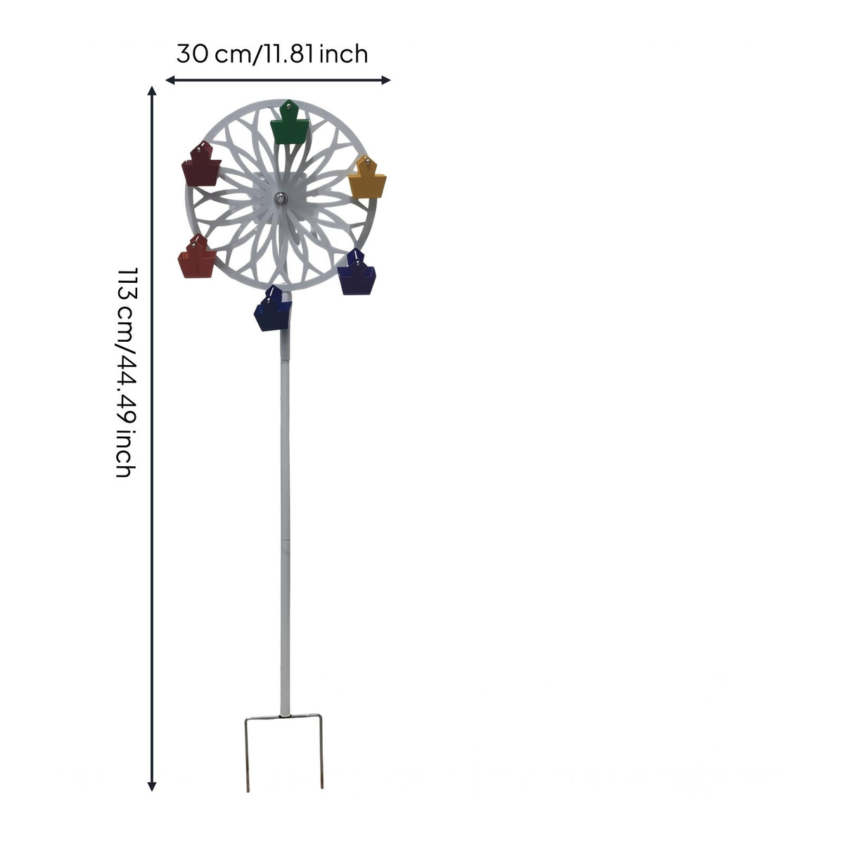Metal Wind Weatherproof Lawn Pinwheel Reflective for Patio