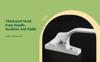 Thickened sturdy synthetic glazing handle, lever lock, cream door and glazing pull handle, security enhancement