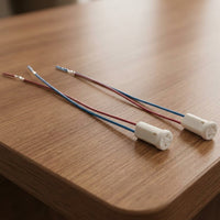 Under Cabinet Lighting Ceramic Base for Pin Base Bulbs, High Temperature Resistant Cabinet Lighting, 15cm Wire Length for DIY Projects, 12V