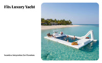 Inflatable Yacht Slide Heavy-Duty PVC Inflatable Boat Slide Compact Storage for Adults, Family, Sea, Lake, Summer Vacation
