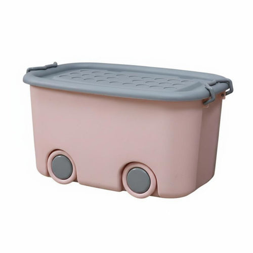 Rolling Toy container with casters children's Container Wheeled for Playroom, young children