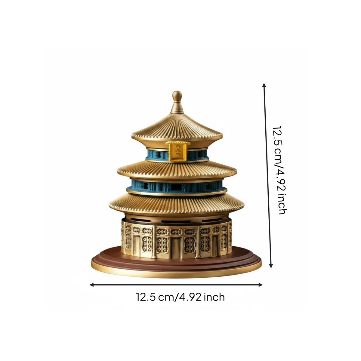 Brass Scent Vessel Creative Design Detachable Scent Vessel Easy to Clean Decor for Indoor, Tea Room
