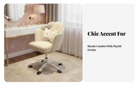 Armless Lowsupport Desk Chair Ergonomic spinerest Office Furniture space-saving Size