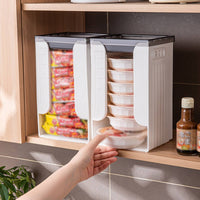 Instant Pasta Storage Box With Lid Foldable Pantry Bin Space Saving for Cabinet