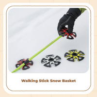 Ski Pole Basket, Replacement Powder Wheel, Portable