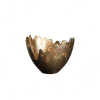 Gold Decorative Tray Textured Irregular Shape Tray Home Highlight for Tabletop Display