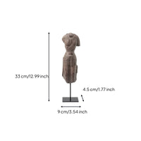 Classical Torso Statue Weathered Resin Torso Figurine Elegant for Office Desktop