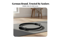 Padded Handles Leg and Arm Resistance Loop Non-Slip Grip Pilates Fitness Circle Portable Inner Thigh Exerciser Lightweight for Elderly, Seniors, Rehab Patients, Physical Rehabilitation, Home Use