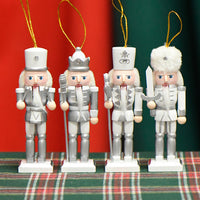 13cm Soldier Nutcracker Wooden Figurine Home Decor
