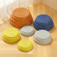 6 Pieces Thickened Stepping Stones with Non-Slip Bottom Domed Stepping Stone with Anti-Slip Pads Vibrant Stepping Stones Colorful for Children, Toddlers, Playroom, Classroom, Obstacle Course