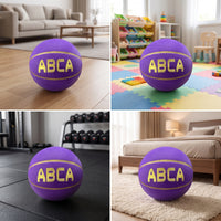 Quiet Indoor Basketball Exceptional Resilience Quiet Basketball Soft-Feel PU Foam Ball for Home