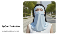 Full Face Sun Cover UPF 50 Protection Face Cover Protection Neck Gaiter Breathable Safeguarding Apparel Lightweight for Beach