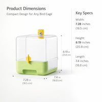 Bird Feeder Bath Cage Hanging, Parrot Cage Hanging Bath Feeder, Cage Hanging Bir