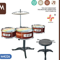 Large Drum Set Toy for Kids Jazz Drum Percussion Instrument Baby Drumming Toy