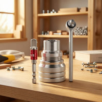 Chrome-Finished Versatile Socket Tool | Knurled, Ratchet Wrench with versatile Socket, for Home Repairs