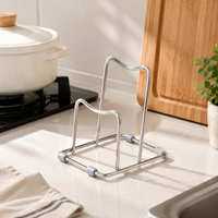 pot lid and cutting board rack