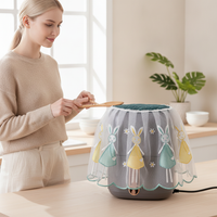 Air Fryer Dust Cover with Lace Embroidery - Waterproof Fabric Appliance Protector