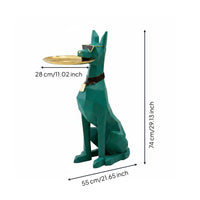 Doberman Statue Light Luxury Design House Ornament Floor Standing