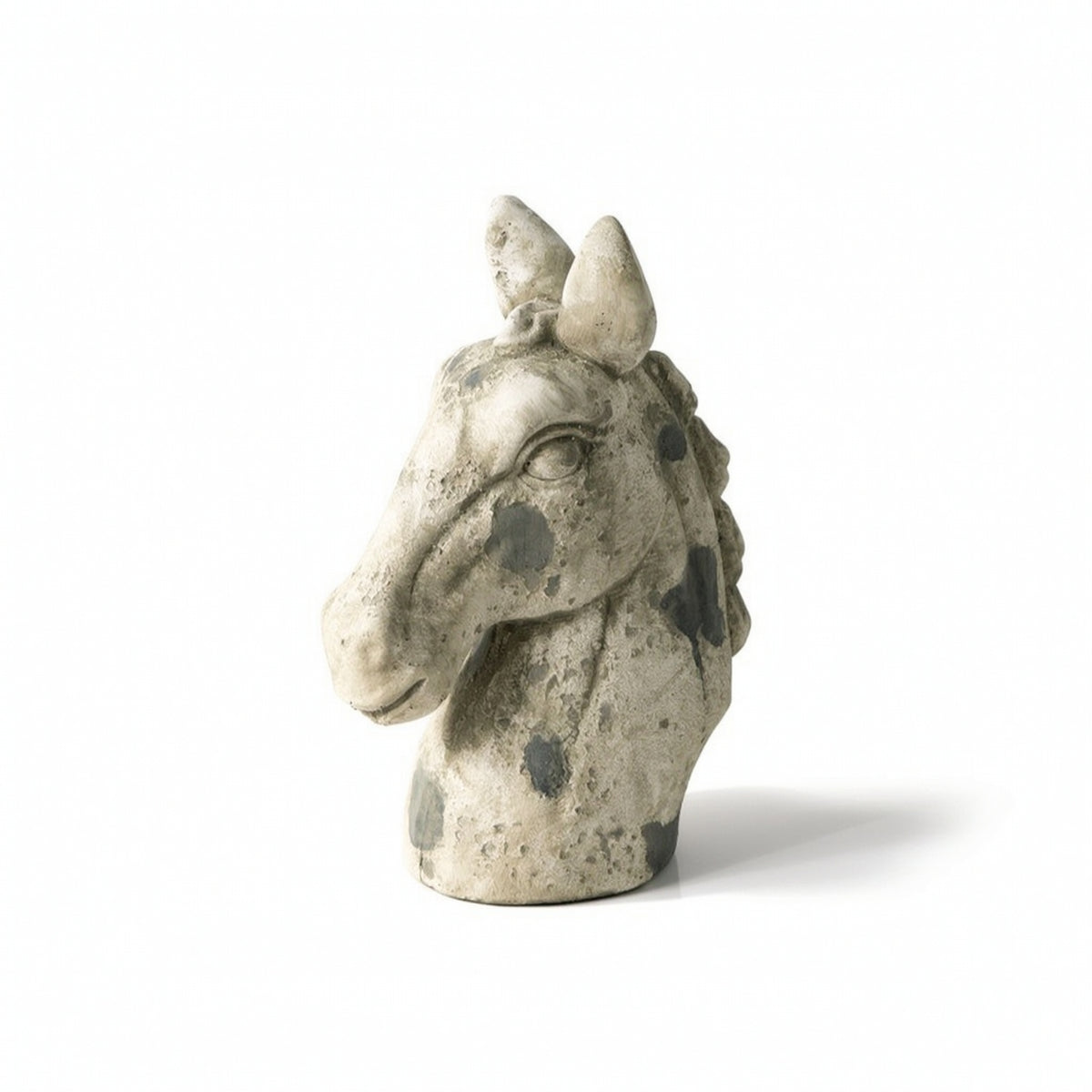 Tabletop Horse Bust Distressed Horse Bust Weathered for Entryway