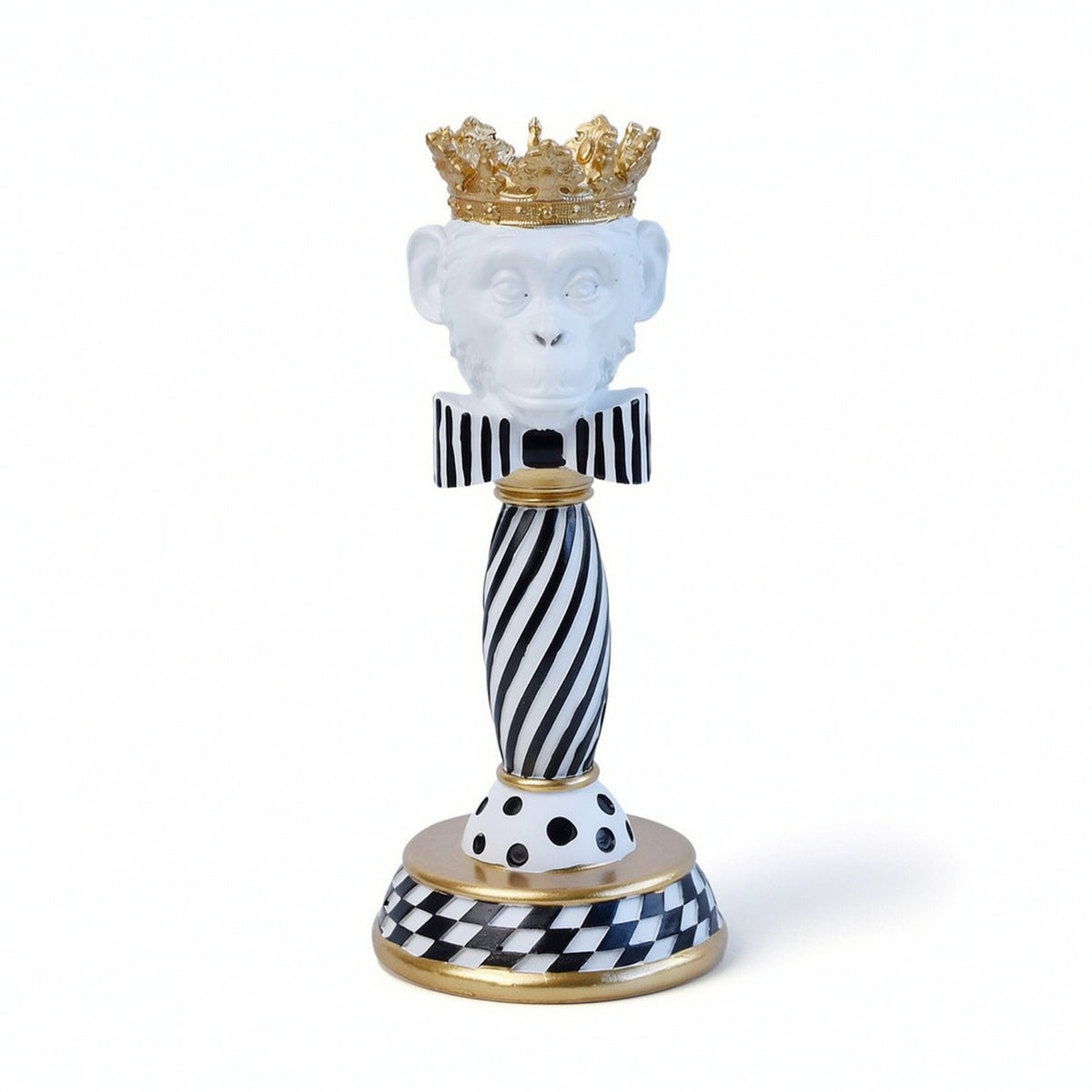 Lion Sculpture with Crown Decorative Lion Statue with Crown Majestic
