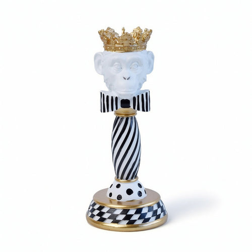 Lion Sculpture with Crown Decorative Lion Statue with Crown Majestic