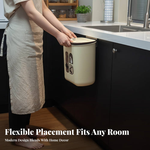Countertop Waste Basket Cute Cartoon Design Wall Mounted Garbage Can Wall-Mounted Garbage Can Large Capacity
