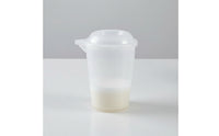 Microwave-Safe Mixing Cup with Lid Bisphenol A-Free-Safe Measuring Cup with Lid Translucent Measuring Jug with Spout Graduated for Home Bakers, Coffee Lovers, Kitchen