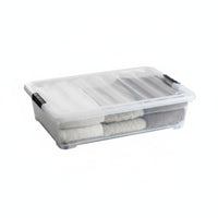 Under-Bed Container Transparent container Organizing Box Large Capacity for Dorm Room
