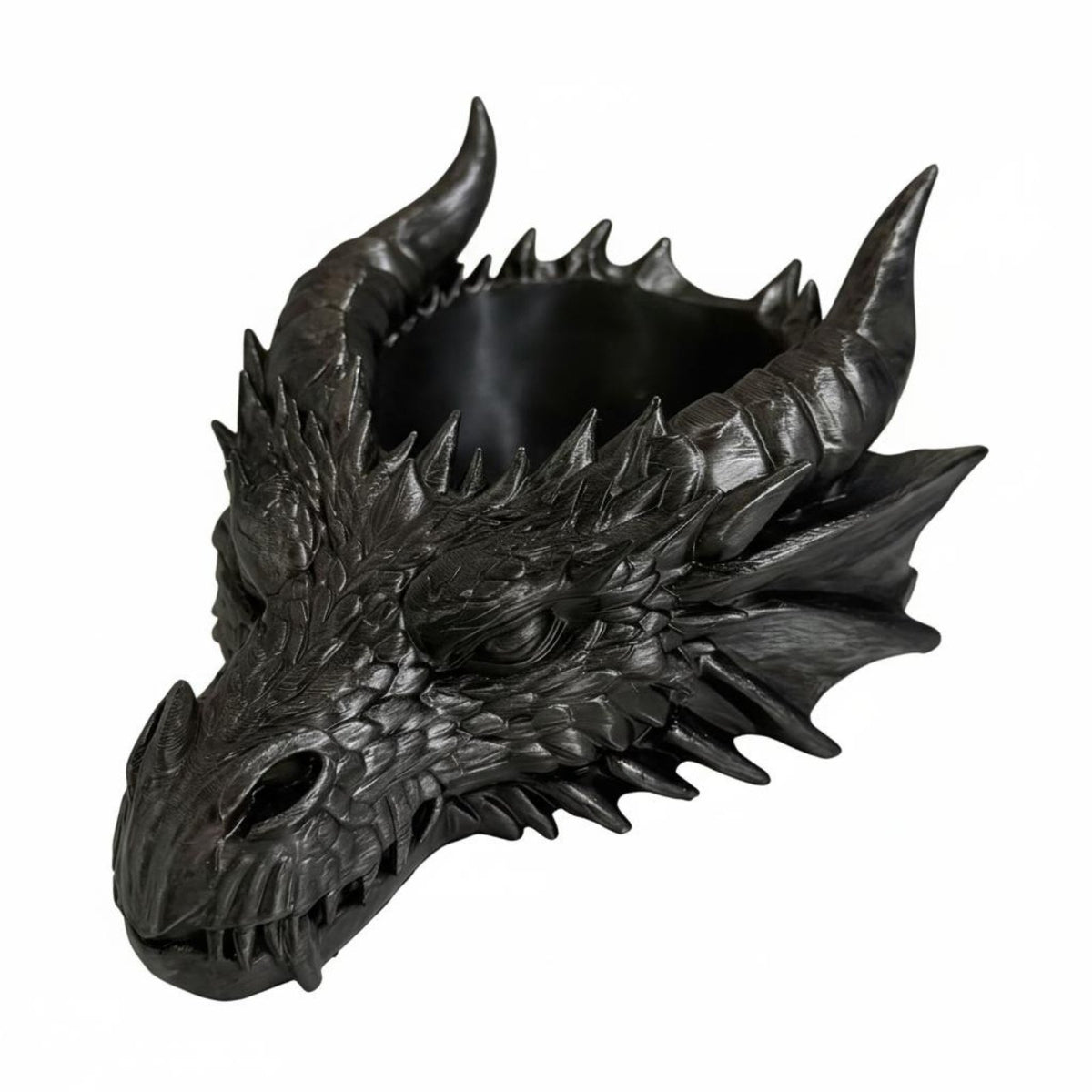 3D Printed Dragon Head Tray Multi-Functional Gothic Dragon Bowl Fantasy Key Bowl for Dressing Table, Entryway