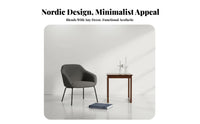2-Tier C-Shaped Table Rounded Corners Household Furniture Slide-Under Design