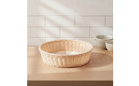 Basket Base Natural Shallow Woven Basket Low-Height for Buffet