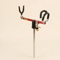 Ground Rod Holder All-Metal Fishing Pole Holder Heavy-Duty for Fishermen