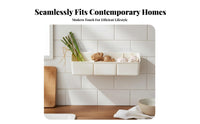 Punch Hanging Basket No Required Hanging Storage Basket Easy Installation Kitchen Storage Organizer for Washroom, Pantry, Under Sink