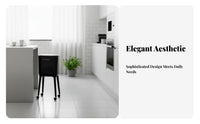 Trash Can with Wheels Large Capacity Press Top Garbage Can Rolling Kitchen Garbage Bin No-Bend Design Slim Kitchen Waste Basket