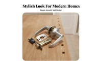 Easy Installation Interior Door Handle Lock Long-Lasting Universal Door Lever Handle Effortless Operation Ergonomic Design for Homeowners, DIY Enthusiasts, Contractors, Bathroom, Bedroom, Living Room, Office