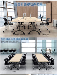 现代简约折叠会议桌椅可移动折叠培训桌组合办公桌可拼接会议室桌